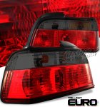 BMW E36 Coupe 3 Series 1992-1998 Red and Smoked Euro Tail Lights