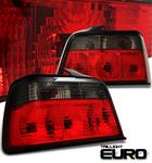 BMW E36 Sedan 3 Series 1992-1999 Red and Smoked Euro Tail Lights