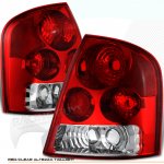 2003 Mazda Protege Red and Clear Euro Tail Lights