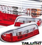 1995 Nissan Altima Red and Clear Tail Lights