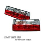 1984 BMW E30 3 Series Red and Clear Euro Tail Lights
