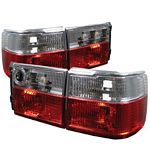 1998 VW Jetta Red and Clear Euro Tail Lights