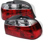 1996 BMW E38 7 Series Red and Clear Euro Tail Lights