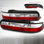 1993 Nissan 240SX Coupe Red and Clear Euro Tail Lights