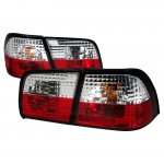 1996 Nissan Maxima Red and Clear Euro Tail Lights