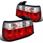 BMW 3 Series Sedan 1992-1998 Euro Tail Lights Red and Clear