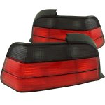 BMW 3 Series Coupe 1992-1998 Red and Smoked Euro Tail Lights