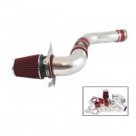 1990 Ford Mustang V8 Polished Cold Air Intake with Red Air Filter