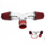 Dodge Durango 2000-2002 Polished Short Ram Intake with Red Air Filter