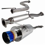 Honda Civic 1992-1995 Cat Back Exhaust System with Titanium Tip