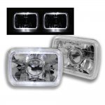 1983 Chevy Cavalier White Halo Sealed Beam Projector Headlight Conversion
