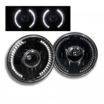 1977 Ford Bronco LED Black Sealed Beam Projector Headlight Conversion