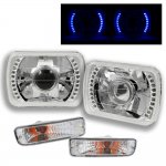 1998 Toyota Tacoma Blue LED Projector Headlight Conversion and Bumper Lights