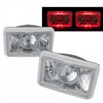 1991 Mitsubishi 3000GT Red Halo Sealed Beam Projector Headlight Conversion