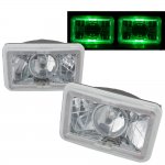 1990 Plymouth Laser Green Halo Sealed Beam Projector Headlight Conversion