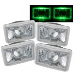 1981 Toyota Solara Green Halo Sealed Beam Projector Headlight Conversion Low and High Beams