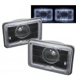 1995 Chevy S10 Halo Black Sealed Beam Projector Headlight Conversion