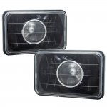 1984 Chevy Cavalier 4 Inch Black Sealed Beam Projector Headlight Conversion