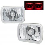 1987 Ford Bronco II Red Halo Sealed Beam Headlight Conversion