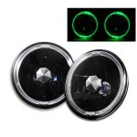 1980 Ford Courier Green Halo Black Sealed Beam Headlight Conversion