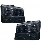 Chevy Silverado 2500HD 2003-2006 Smoked Clear Headlights and Bumper Lights
