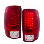 2003 GMC Suburban LED Tail Lights Red Clear