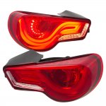 Scion FRS 2013-2020 JDM LED Tail Lights Red Clear