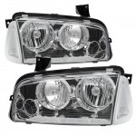 2010 Dodge Charger Chrome Clear Headlights