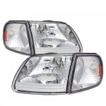 Ford Expedition 1997-2002 Clear Euro Headlights and Corner Lights