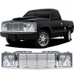 Chevy 1500 Pickup 1988-1993 Chrome Billet Grille and Headlight Conversion Kit
