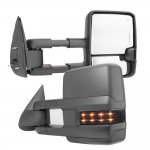 Chevy Silverado 1500HD 2001-2002 Towing Mirrors Smoked LED Lights Power Heated