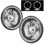 1982 Ford Courier Black Chrome Halo Sealed Beam Headlight Conversion