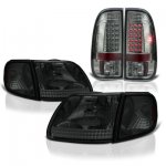 Ford Expedition 1997-2002 Smoked Headlights Corner Lights and LED Tail Lights
