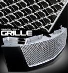 Cadillac Escalade 2007-2009 Black and Chrome Mesh Grille