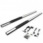 Chevy 2500 Pickup Extended Cab 1988-1998 Nerf Bars Stainless 4 Inches Oval