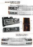 Chevy Tahoe 1995-1999 Chrome Grille and Smoked Headlights Set