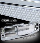 GMC Sierra 3500 1994-2000 Chrome Punch Hole Style Grille