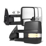 Chevy Silverado 1500HD 2003-2006 Towing Mirrors Clear LED DRL Power Heated