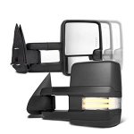Chevy 2500 Pickup 1988-1998 Power Towing Mirrors Clear LED Running Lights