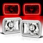 1989 Chrysler Conquest Red SMD LED Sealed Beam Headlight Conversion