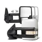2012 GMC Yukon Denali White Towing Mirrors Clear LED Lights Power Heated