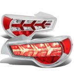 Scion FRS FT86 2013-2017 Chrome LED Tail Lights Clear Signal