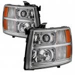 2013 Chevy Silverado 3500HD LED DRL Projector Headlights