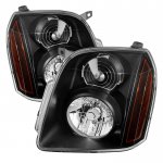 GMC Yukon XL 2007-2014 Black Euro Headlights