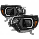 Toyota Tacoma 2012-2015 Black LED DRL Projector Headlights