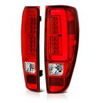 2008 Chevy Colorado Red and Clear LED Tail Lights Tube