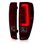2012 Chevy Colorado Red and Smoked LED Tail Lights Tube