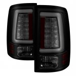 Dodge Ram 2500 2010-2018 Black Smoked Tube LED Tail Lights