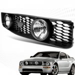 Ford Mustang 2005-2009 Black Sport Grille and Clear Fog lights