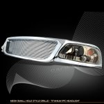 2002 Ford F150 Chrome Grille and Smoked Headlights Set